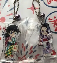 鬼滅の刃　LAWSON 限定 冨岡義勇＆胡蝶しのぶ 極厚アクリルキーホルダー