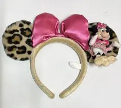 ミニー・マウス ヒョウ柄カチューシャ