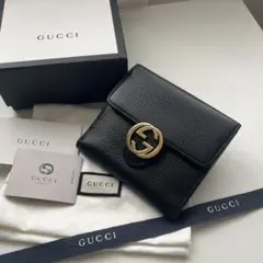✨ABランク✨　GUCCI ミニ財布　インターロッキング　ダラーカーフ　GGロゴ ✨ABランク✨ GUCCI ミニ財布 インターロッキング ダラーカーフ GGロゴ