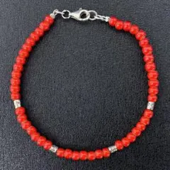 ARIZONA FREEDOM シルバー唐草 ホワイトハーツビーズ ブレスレット