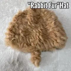 ラビットファー素材 帽子 56-58cm