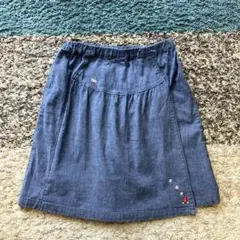 ファミリア　エフダッシュ　スカート風キュロット ◆クマ刺繍付き♪