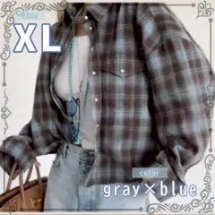 レディース トップス 長袖 チェックシャツ ストリート オーバーサイズ 秋冬
