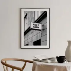 POSTER STORE MAKE IT HAPPEN ポスター　21x30cm