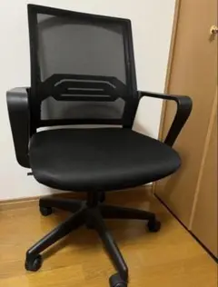 【手渡し】【美品】ブラックメッシュオフィスチェア