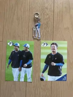 ☆ファイターズ　水野達稀　フォト2枚＆25分の1アクリルキーホルダー