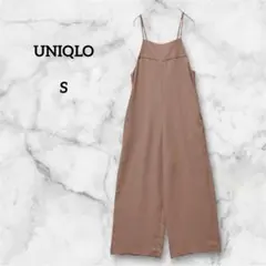 UNIQLO ユニクロ ドレープキャミソールサロペット S ワイド ポケット