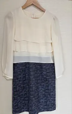 NATURAL BEAUTY BASIC ひざ丈ワンピース　フォーマル　M