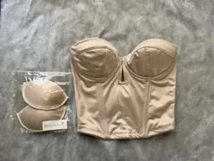 ブライダルインナー C65 ショートビスチェ ベージュ