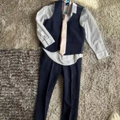 キッズ　ネイビー フォーマルスーツ