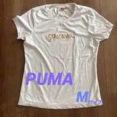 PUMA ロゴプリント Tシャツ ホワイト Mサイズ