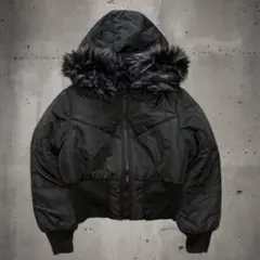 y2k military type N2B fur flight jacket