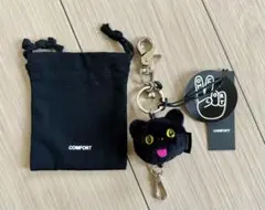 新品　コンフォート　ピョン　PIYONG キーリング　黒猫レザー 新品 コンフォート ピョン PIYONG キーリング 黒猫レザー