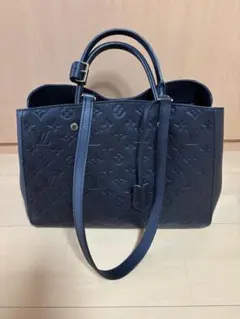 早い者勝ち　ルイヴィトン　モンテーニュ　ネイビー レザー ハンドバッグ 2025年最新】ルイヴィトン モンテーニュの人気アイテム - メルカリ
