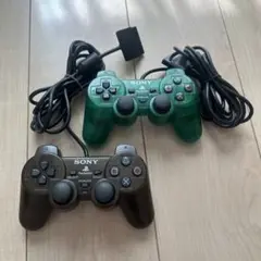 ジャンク　PS2 コントローラー クリアカラーの色セット