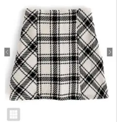 バックリボンツイードチェックミニスカート[gm699] GRL