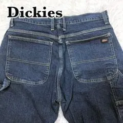 Dickies　デニムパンツ　濃紺　ワークパンツ　バイカー　ストレッチ　W34