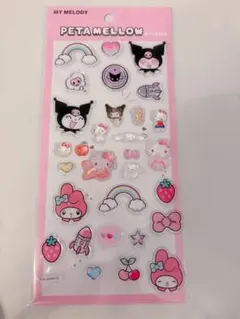 お裾分け　クロミ　マイメロディ　ペタメロウ　ボンボンドロップシール　Sanrio