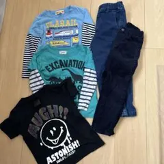 キッズ服セット Tシャツとデニムパンツ