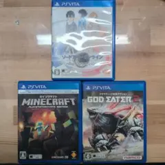 ps vita ソフト　3本セット　マイクラ、ゴッドイーター、sao