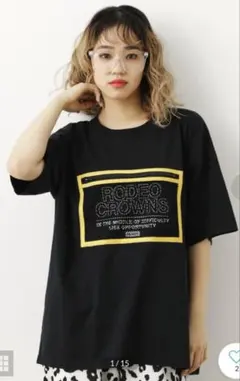 RODEO CROWNS WIDE BOWL Tシャツ ブラック