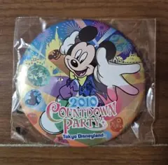 ミッキーマウス 缶バッジ 2010 カウントダウンパーティー