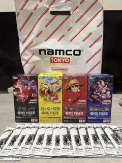 ナムコパークス　ワンピース5BOXセット　プロモパック10個付き【レシート付き） ナムコパークス ワンピース5BOXセット プロモパック10個付き【レシート