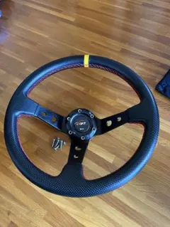 ヒ*ロ様 DEPO RACING ディープコーン ステアリング 青 MOMOタイ - メルカリ