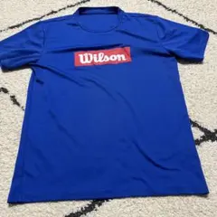 Wilson 青 Tシャツ テニス　バドミントン