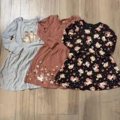C&A キッズ ワンピース 3枚セット 110cm ユニコーン