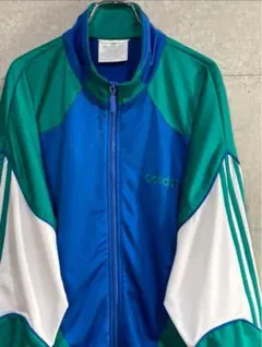 ［希少］adidas 90s 銀タグ&万国旗タグ　トラックジャケット　グリーン