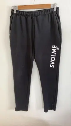 SVOLMEストレッチロングパンツ　ジャージ　ブラック