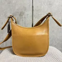 オールドコーチ　9950 ショルダーバッグ USA製 ベージュ レザー