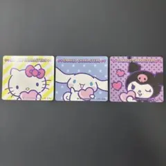 サンリオシール3枚 キティ シナモロール クロミ