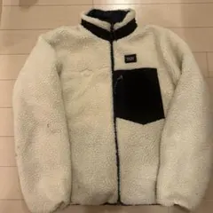 TAION ボアジャケット ホワイト・ブラック 2WAY