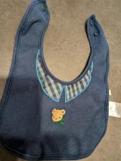 今季　ファミリア　Familia　クマ刺繍 ネイビー スタイ