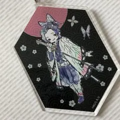 【開封済み 新品未使用】鬼滅の刃 グラフアート アクリルキーホルダー 胡蝶しのぶ