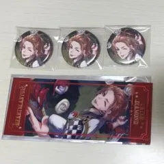 ツイステ 寮服ケイト缶バッジ 箔押 しビッグクリアカードセット AGF