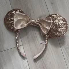 ミッキー型カチューシャ ローズゴールド