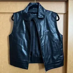 W.W.G ブラックレザーベスト