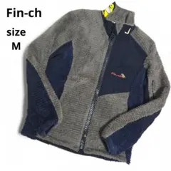 希少 Fin-ch フィンチ バルトロメ ライダース ボアフリース ロゴ刺繍