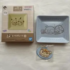 ポケモン ポケピース 一番くじレースプレート ポッチャマ＆モクロー　チャーム