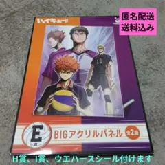 ハイキュー!!ハッピーくじ BIGアクリルパネル＋シール　happyくじ