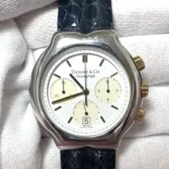 ❤️Tiffany 稀少！メンズティソロ　クォーツ　ヴィンテージ時計　電池交換済のサムネイル