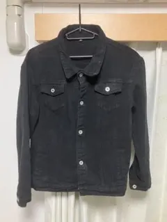 ブラック デニムジャケット Gジャン メンズ Mサイズ 黒
