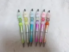 キャラクター付きボールペン6本セットෆ˚*〘 おまけ付き〙