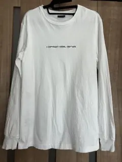 DIESEL ロゴ入り 長袖Tシャツ ホワイト