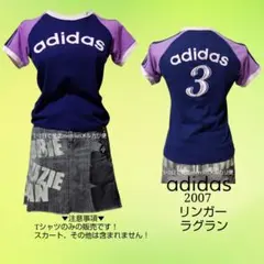 00s adidas リンガー ラグラン ピチT y2k ギャル あのちゃん S