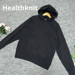 Healthknit ヘルスニット プルオーバーパーカー ブラック M 裏起毛のサムネイル