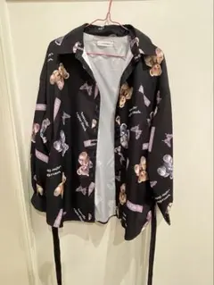 Leahmatin くま柄シャツ　サブカル　地雷系